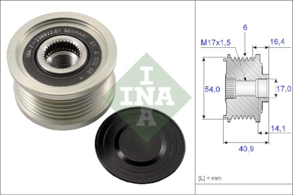 Remenica e alternatorit për Fiat Punto, Bravo 1.9 JTD 2003-(AP9054) - Image 2